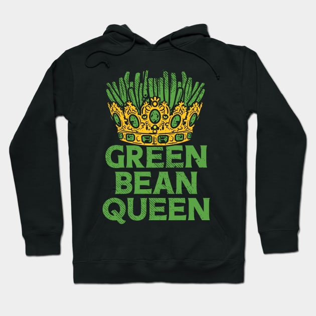 Green Bean Queen Hoodie by maxdax